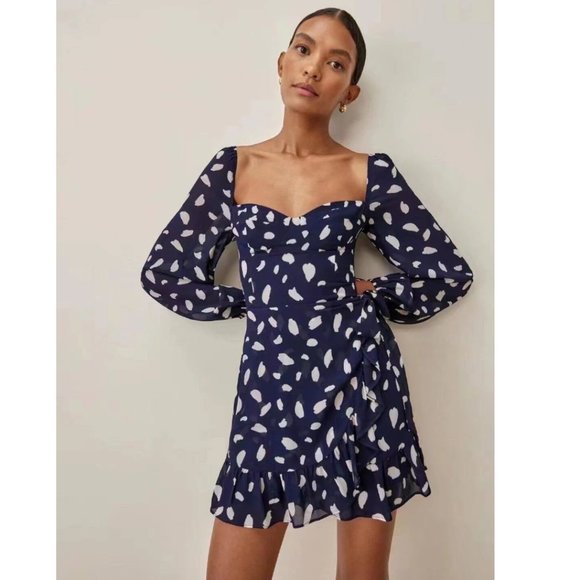 Reformation Cammi Dress Splatter - Picture 2 of 15